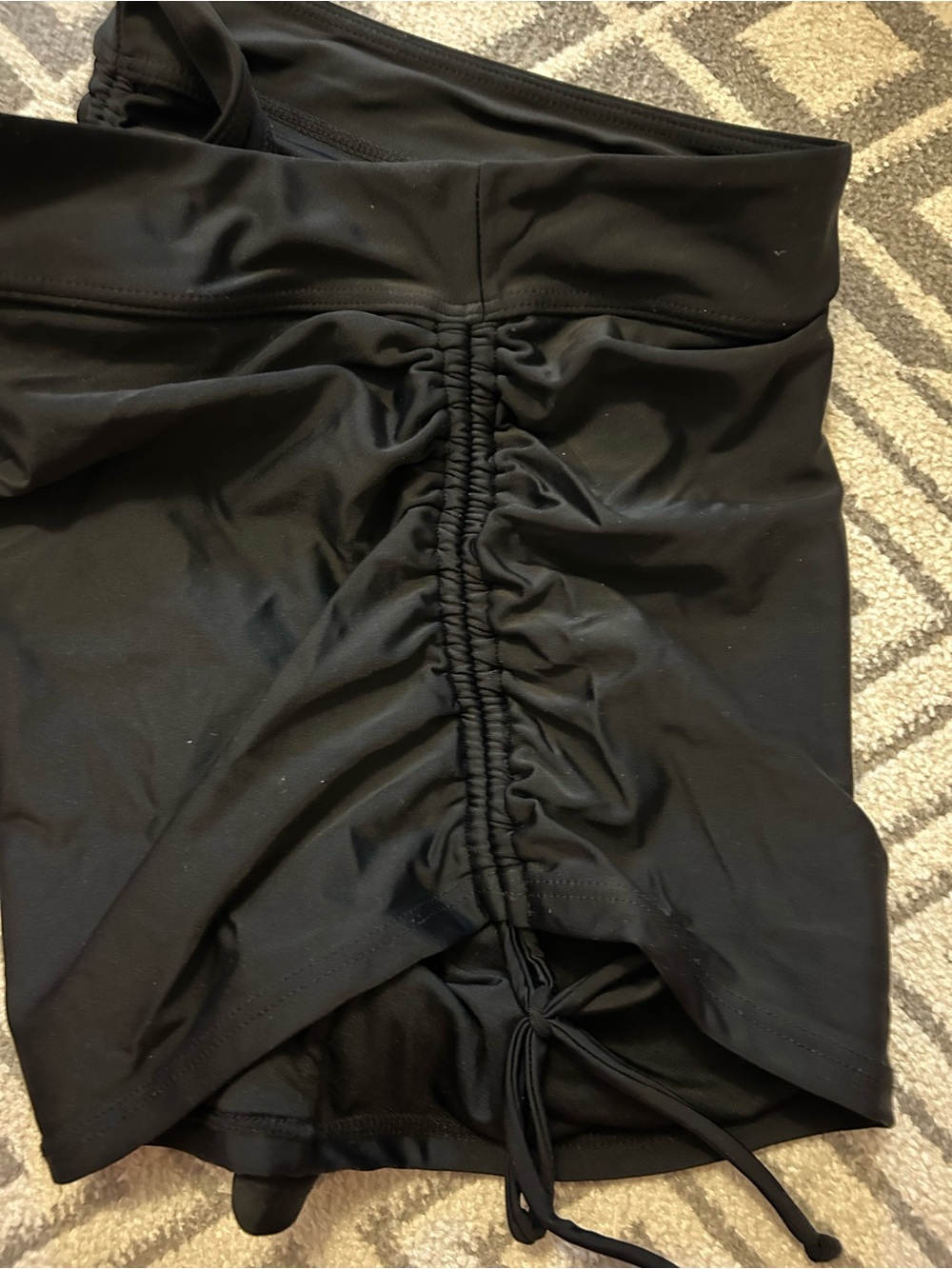 Women's Black Sinch Swim Shorts - Picture 3 of 3